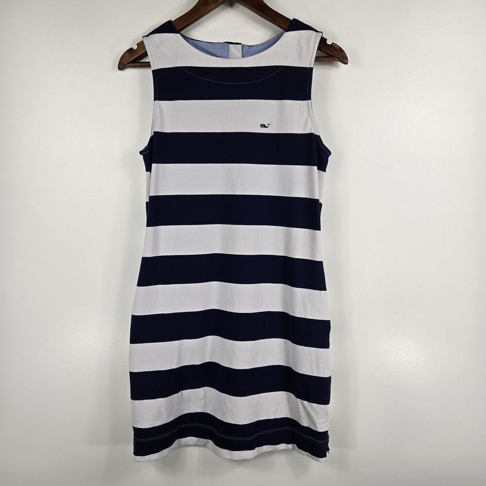 Vineyard Vines Target Women's Size XS Blue White Striped Sleeveless Dress